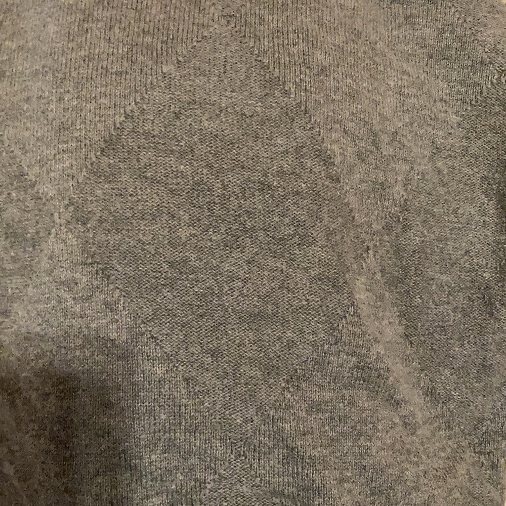 Oscar de la Renta gray vest with diamond pattern sz L - Picture 4 of 6
